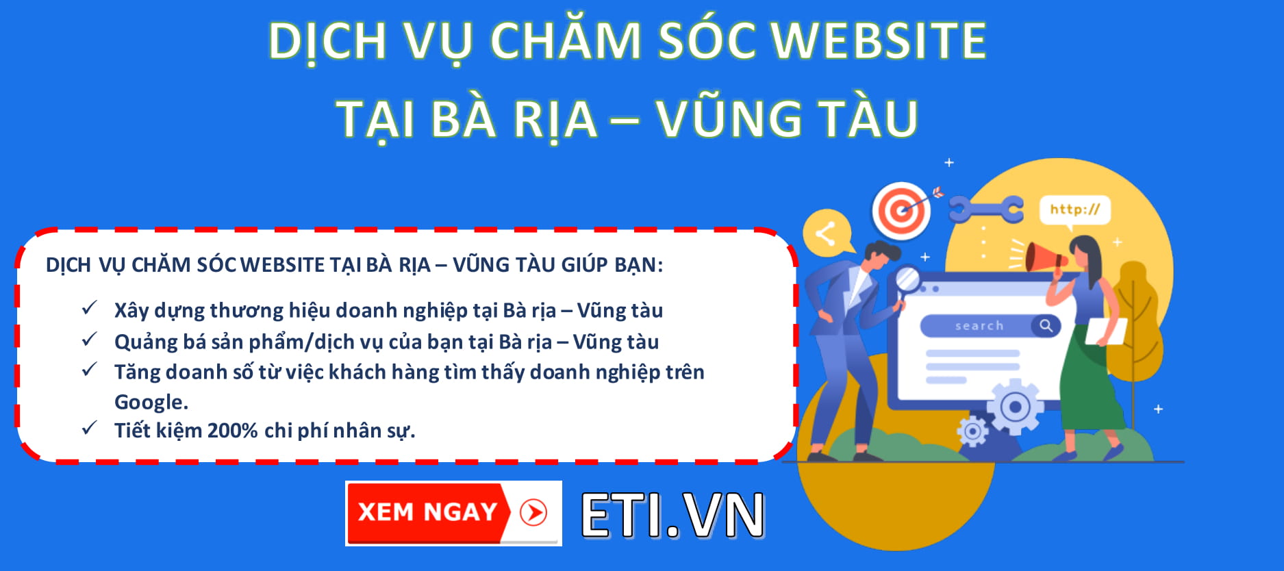 Dịch vụ chăm sóc website tại Bà rịa – Vũng tàu