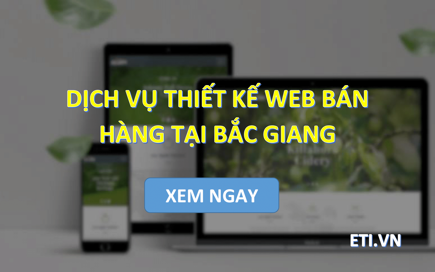 Dịch vụ Thiết kế web bán hàng tại Bắc Giang