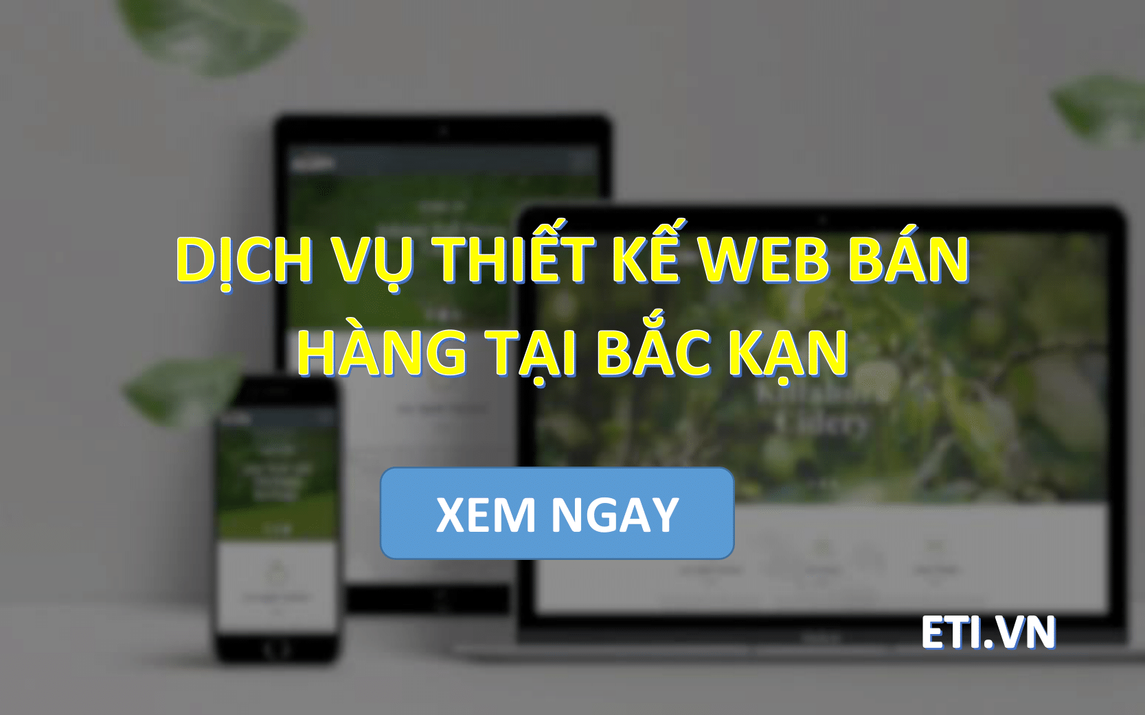 Dịch vụ Thiết kế web bán hàng tại Bắc Kạn