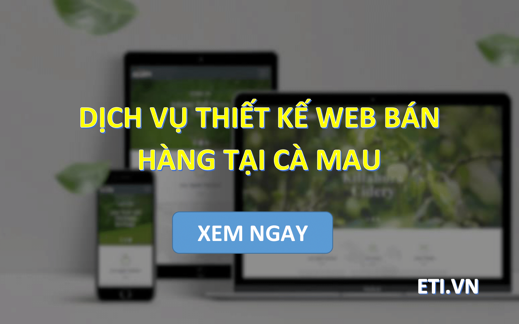 Dịch vụ Thiết kế web bán hàng tại Cà Mau