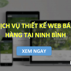 Dịch vụ Thiết kế web bán hàng tại Ninh Bình