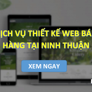 Dịch vụ Thiết kế web bán hàng tại Ninh Thuận