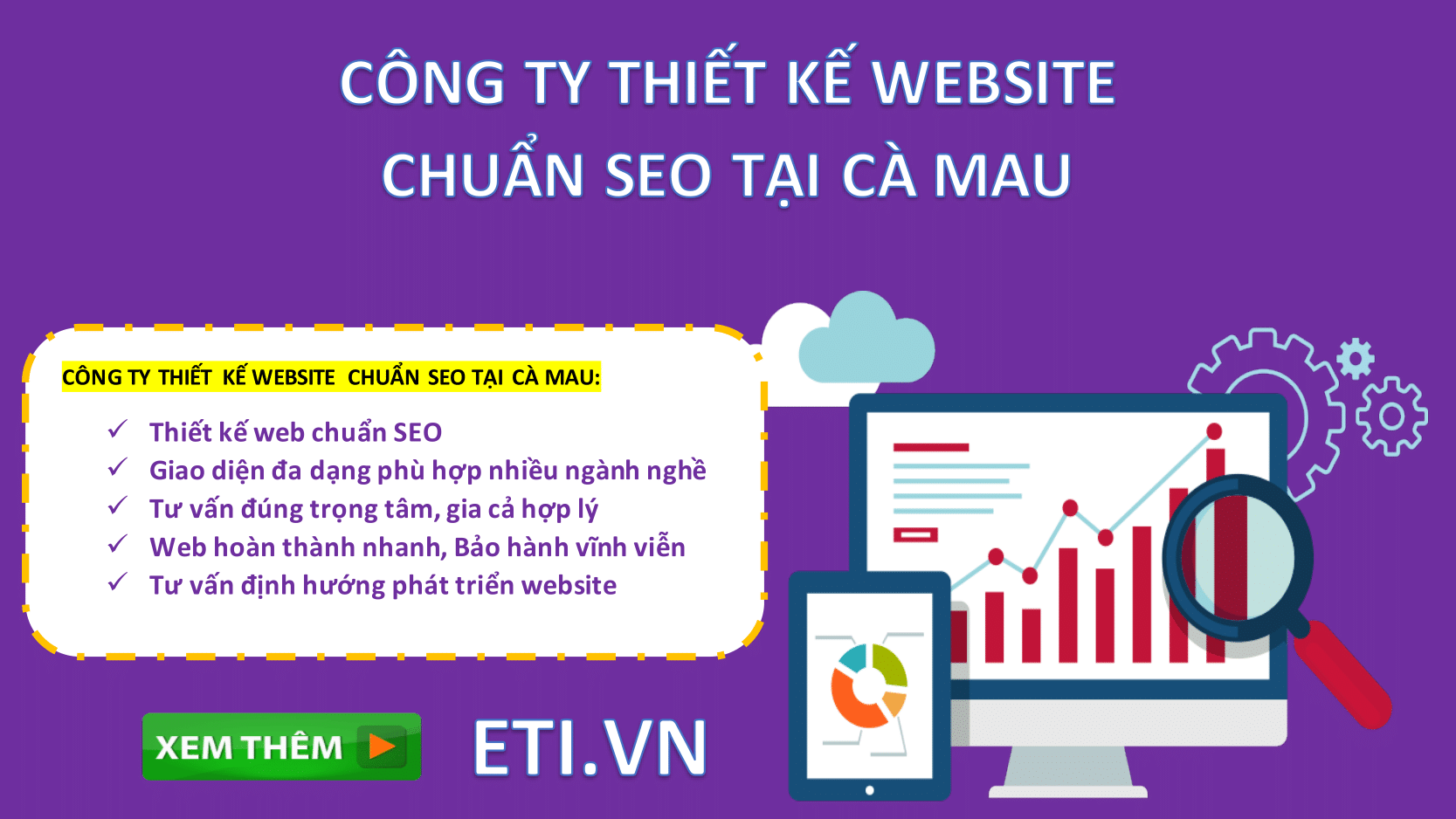 Công ty thiết kế website chuẩn Seo tại Cà Mau