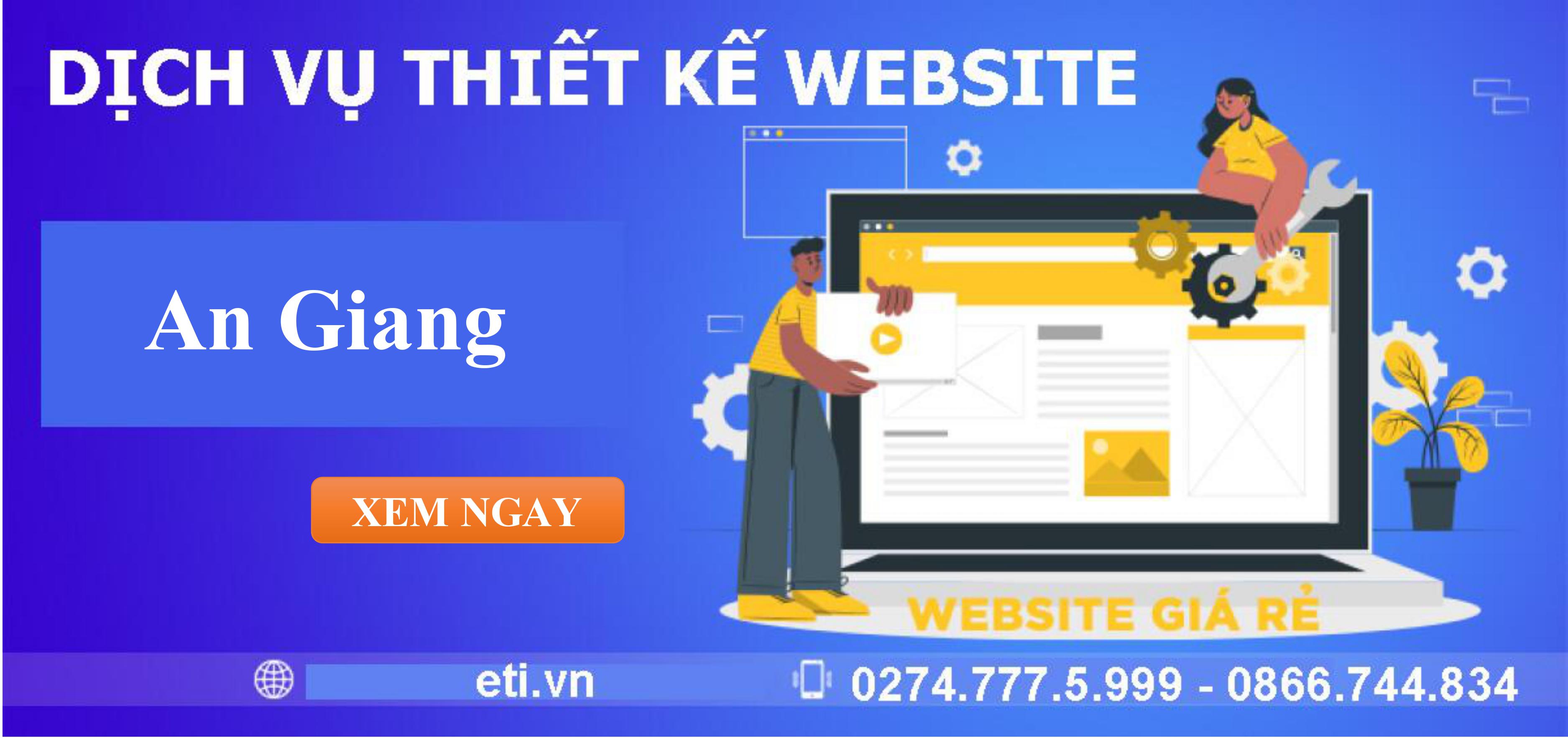 Dịch vụ Thiết kế website tại An Giang