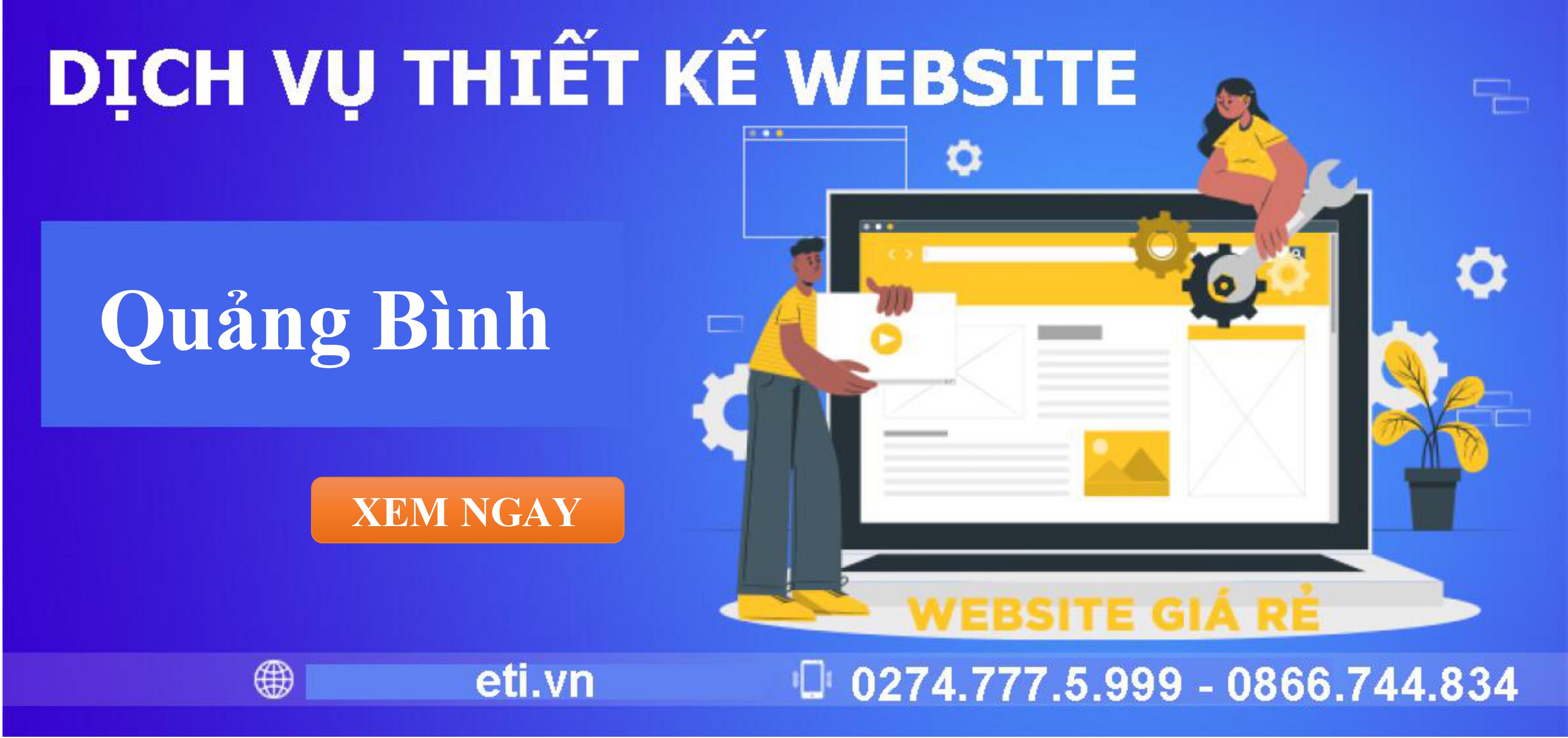 Dịch vụ Thiết kế website tại Quảng Bình