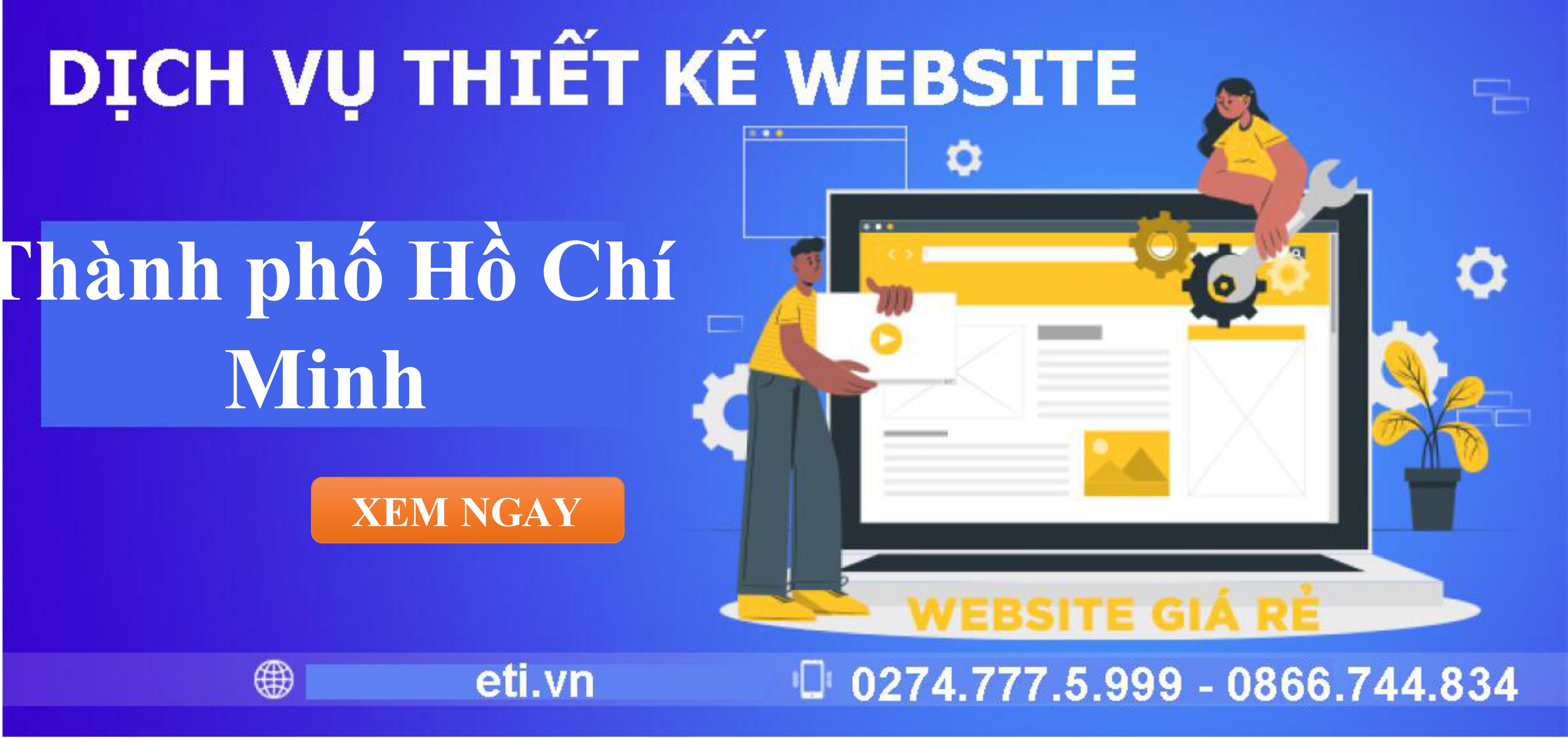 Dịch vụ Thiết kế website tại Thành phố Hồ Chí Minh